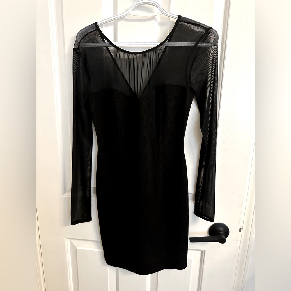 Black dress knee length